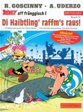 Image shows a sample cover of an Asterix album in East Franconian.