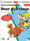 Image shows a sample cover of an Asterix album in Main Franconian.