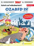 Image shows a sample cover of an Asterix album in Munich dialect.