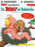 Image shows a sample cover of an Asterix album in Palatian German.