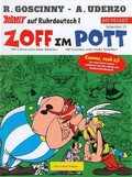 Image shows a sample cover of an Asterix album in Ruhr German.