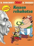 Image shows a sample cover of an Asterix album in Helsinki slang.