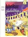 Image shows a sample cover of an Asterix album in Lithuanian.