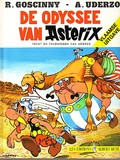 Image shows a sample cover of an Asterix album in Flemish.
