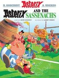 Image shows a sample cover of an Asterix album in Scots.